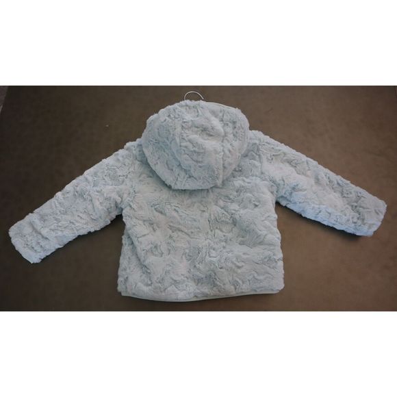 The North Face Sz 12-18 Months Ice Blue Mossbud Swirl Reversible Jacket $100 - Picture 4 of 16